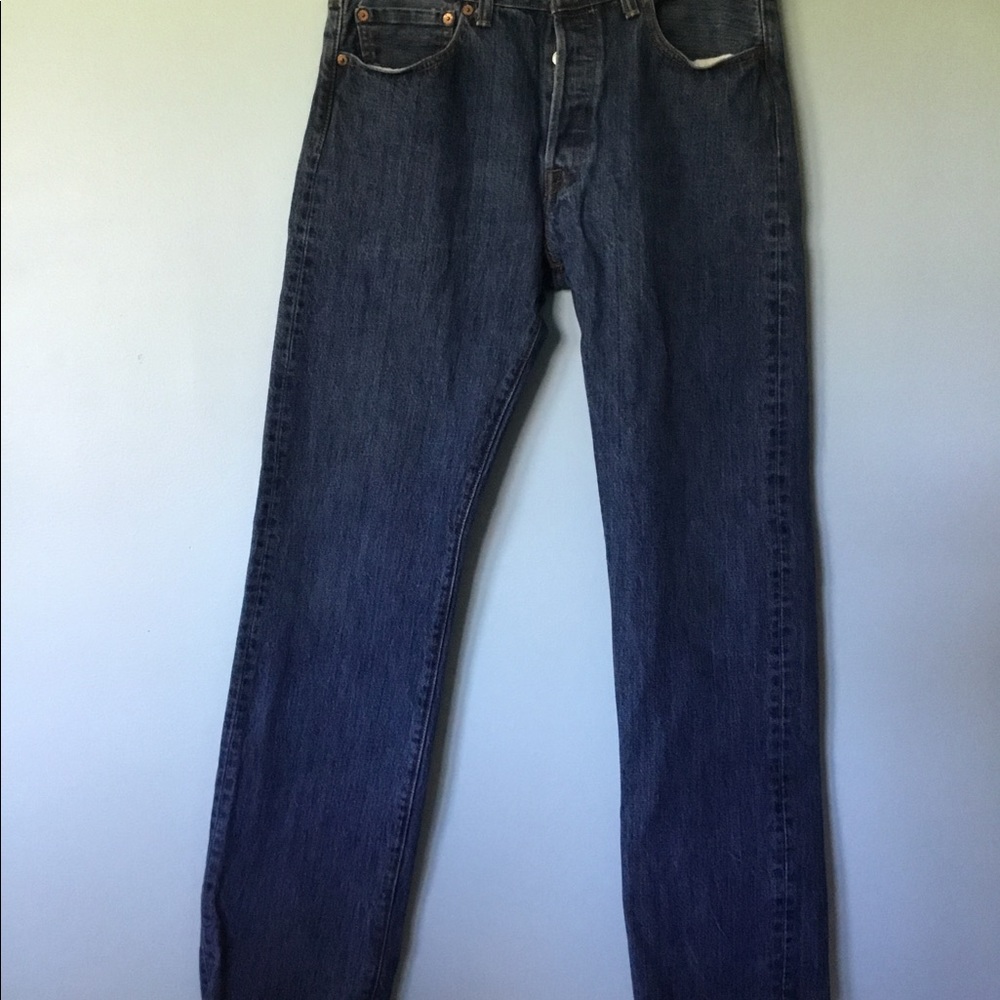 Levi’s button fly jeans 32” waist.  34” length